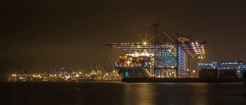 Felixstowe Docks at Night - James Emmerson.jpg - B Steeds Cup